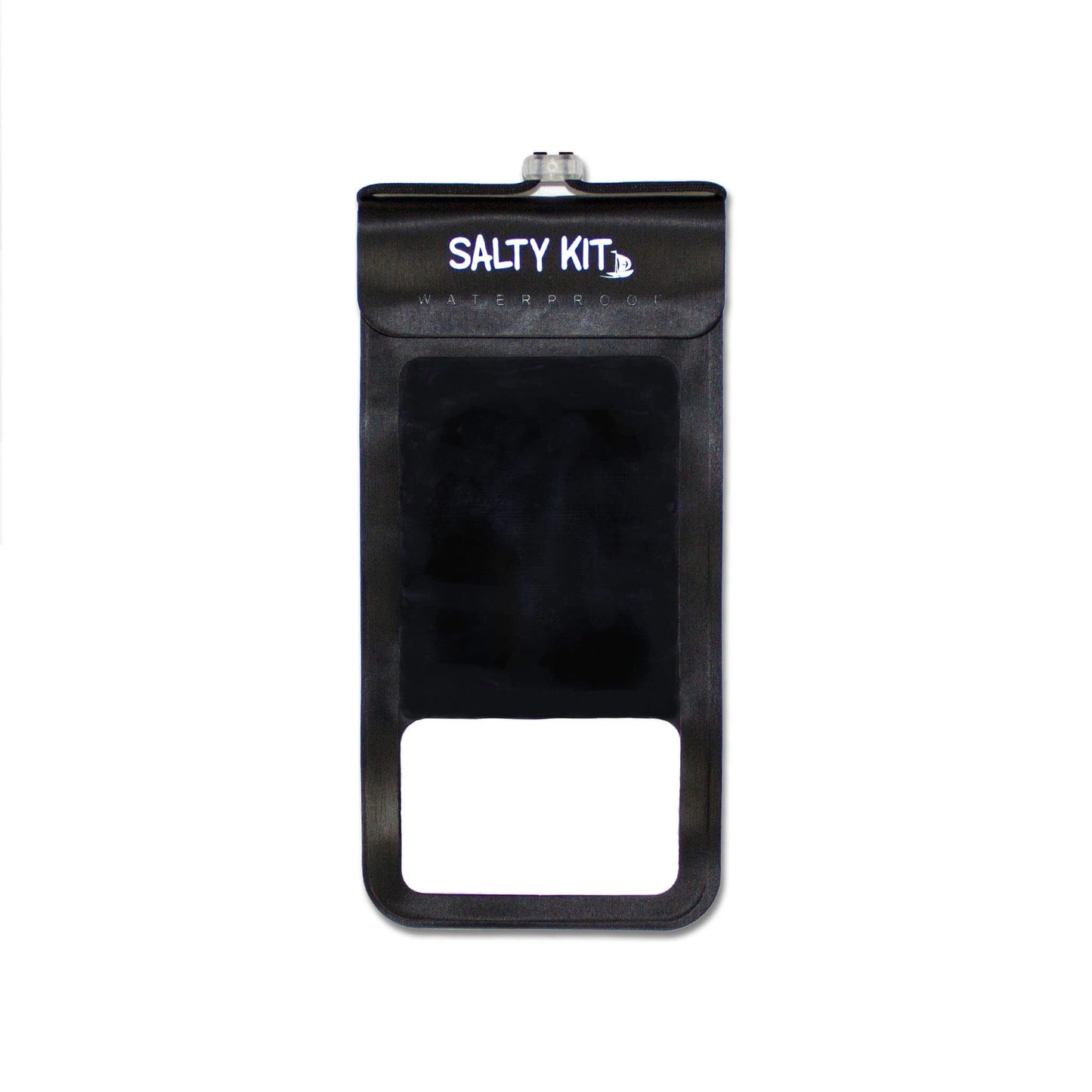 waterproof phone case in black, its extra large and you can use your phone underwater