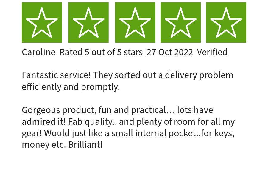trustpilot review from a cyclist 