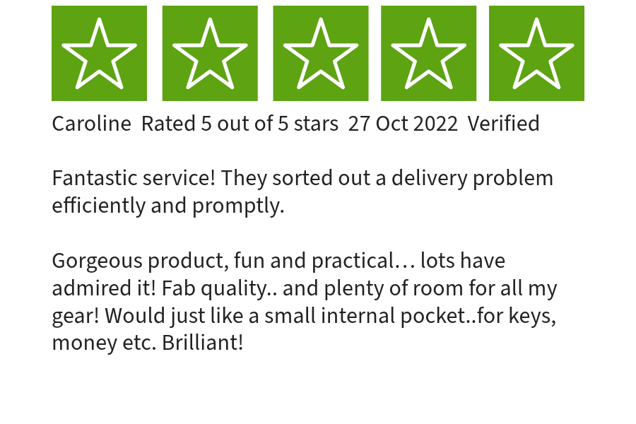 trustpilot review from a cyclist