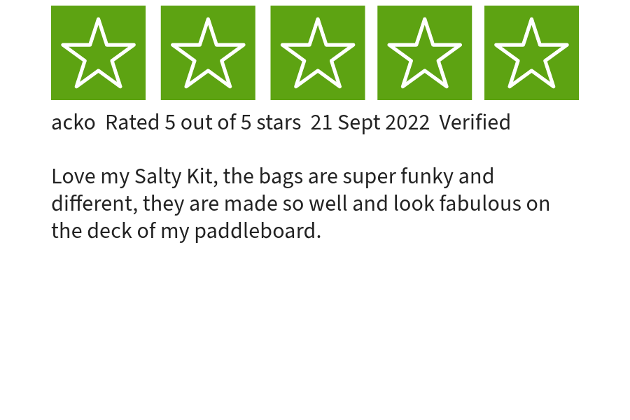 trustpilot review from a paddleboarder