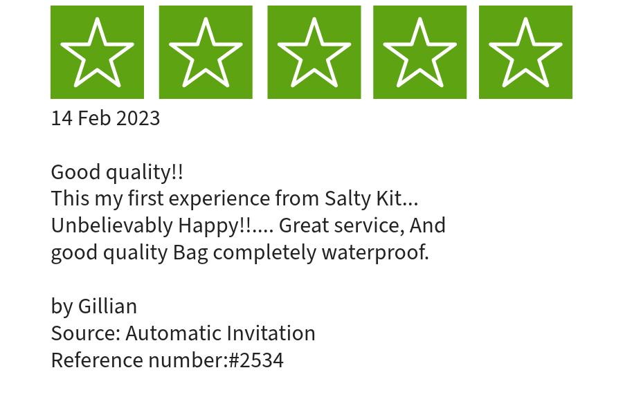 trustpilot 5 star score for swimming