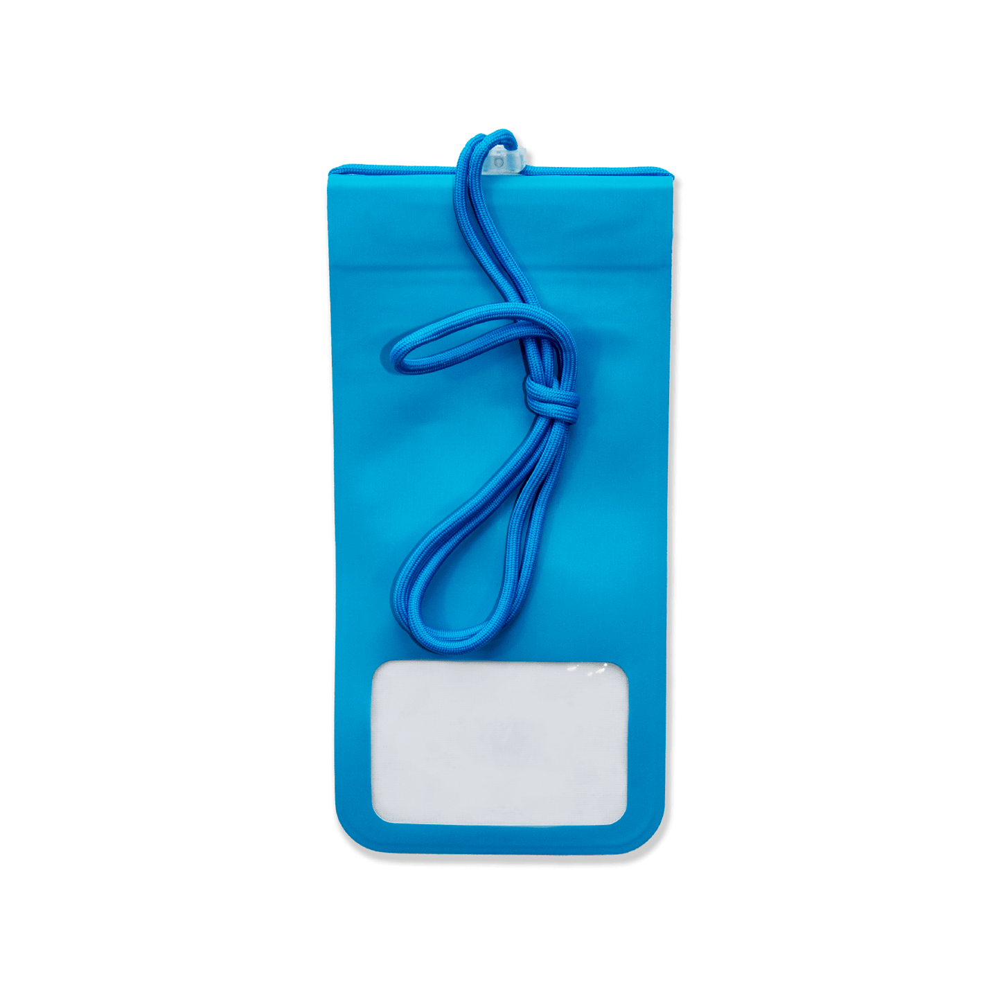 Beach phone protector. Waterproof neck phone case in blue extra large