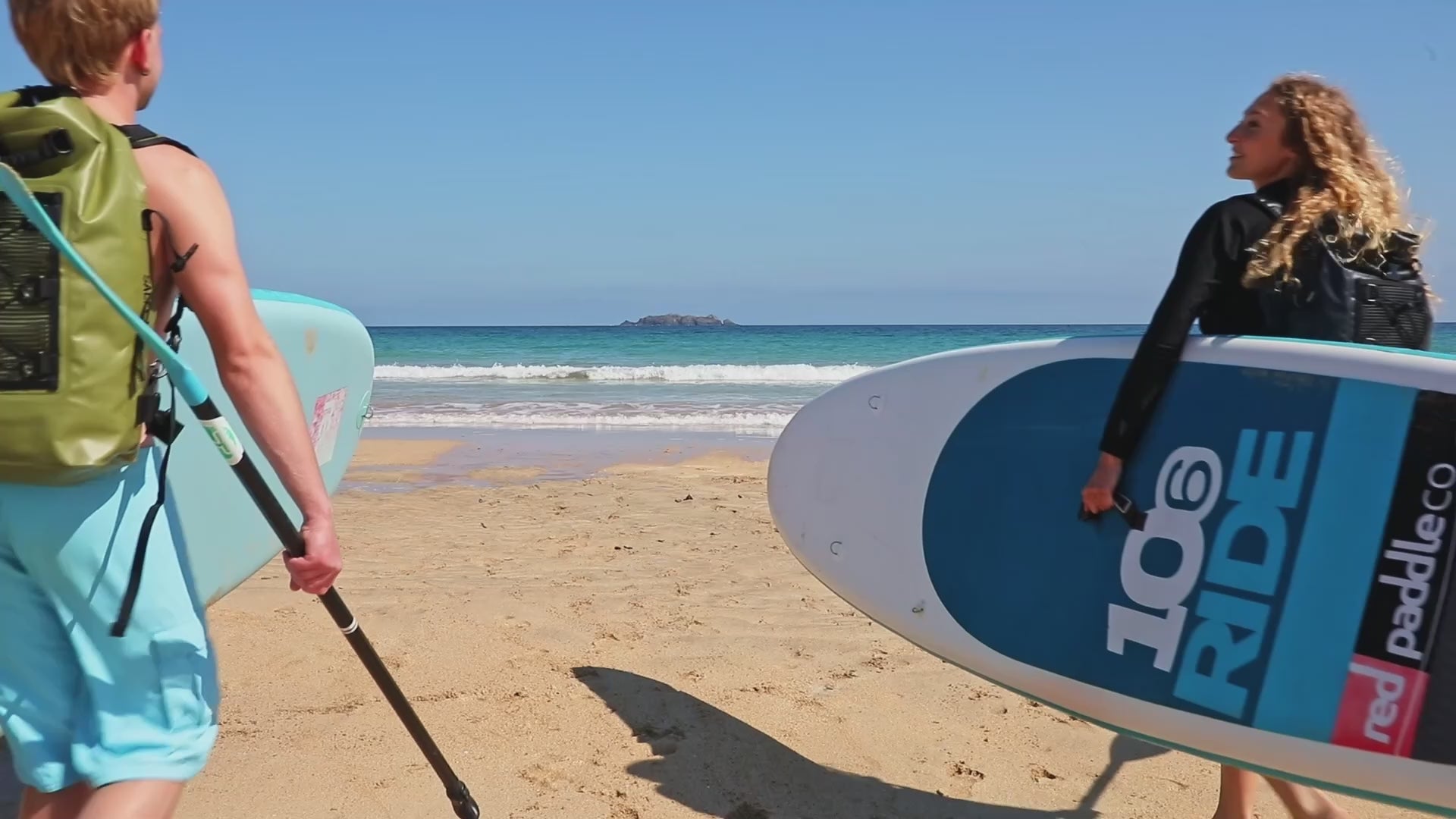 Load video: a guide on using your salty kit bag here demonstrated when paddleboarding