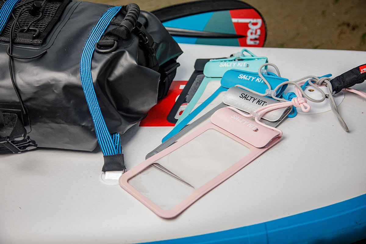 a selection of cool salty kit waterproof phone cases