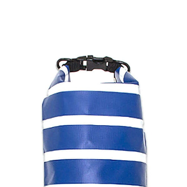 roll top 5 litre dry bag in nautical style 