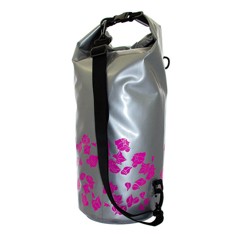 Cute beach bag in a bougainvillea flower design 