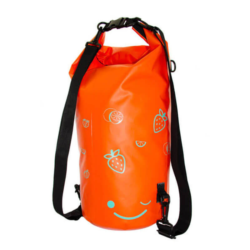 Orange Strawberry Backpack has 2 back straps for comfort use for all of your activities 